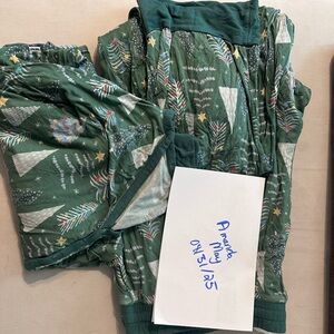 Little Sleepies Green Festive Twinkling Tree Women’s Pajama Set